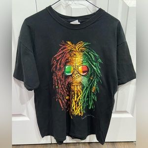 RARE Rastasquatch Seattle Men's L Large Graphic T-Shirt, Black